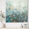 Designart - Blue and Bronze Dots on Glass II - Modern & Contemporary Canvas Art